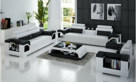 Vaultair- Armchair Leather Lounge Set